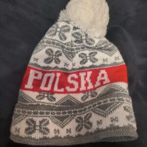 Czapka Zimowa Biao-Szara Z Pomponem