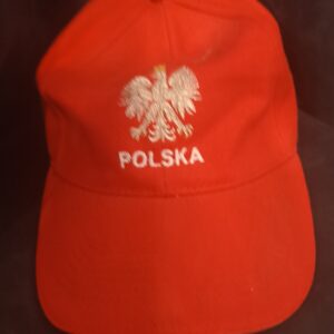 Czerwona czapka baseballowa POLSKA (P20R)