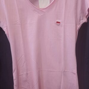 Koszulka Flaga Polski Damska Kolor: Baby Pink Nadruk: Flaga Rodzaj nadruku: Haft Rozmiar: L