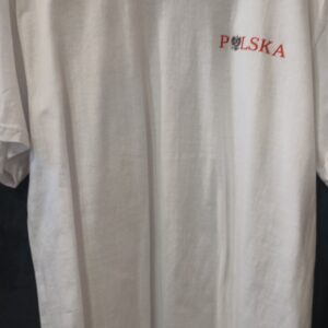 Koszulka Polska may napis Kolor: Biay Nadruk: Napis Rodzaj nadruku: Sitodruk Rozmiar: XXXL