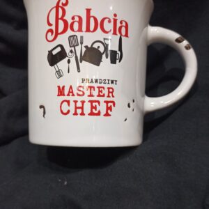 Kubek Metal Babcia prawdziwy master chef