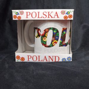 Kubek POLAND folk napisy