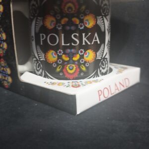 Kubek z napisem Polska folk