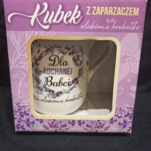 Kubek z zaparzaczem Dla kochanej babci na ulubion herbatk