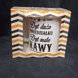 Kubek zbyt duo poniedziaku zbyt mao kawy