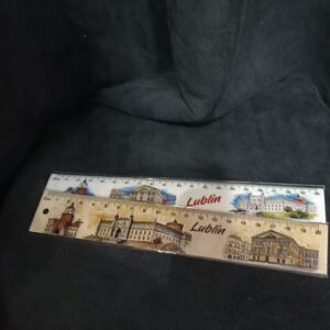 Linijka Lublin plastik / drewno (cena za 1 szt)