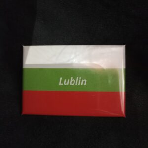 Magnes PM 0249 Flaga Lublin napis