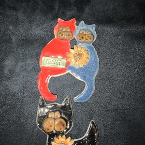 Magnes ceramiczny- koty rne kolory (cena za 1 szt)