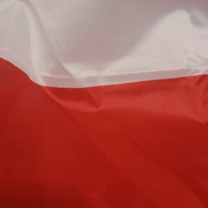 Flaga POLSKA materiaowa 90 x 60 cm