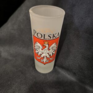 Kieliszek szklany Polska lufa godło  50ml