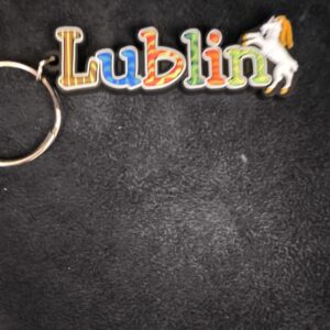 brelok gumowy napis lublin