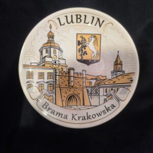 Talerz dekoracyjny Lublin sepia